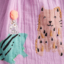 Load image into Gallery viewer, Lilac Purple Animal Print Sundress (3mths-6yrs)