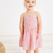Load image into Gallery viewer, Pink Stripe Cotton Sundress (3mths-6yrs)