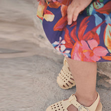 Load image into Gallery viewer, Purple Tropical Cotton Sundress (3mths-6yrs)