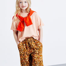 Load image into Gallery viewer, Rust Orange Printed Viscose Trousers (3-12yrs)