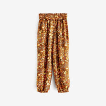 Load image into Gallery viewer, Rust Orange Printed Viscose Trousers (3-12yrs)