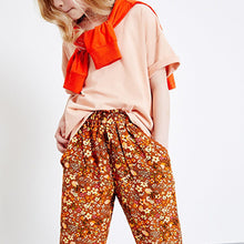 Load image into Gallery viewer, Rust Orange Printed Viscose Trousers (3-12yrs)