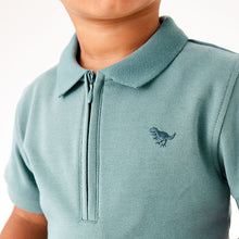 Load image into Gallery viewer, Mineral Green Polo Shirt and Shorts Set (3mths-5yrs)