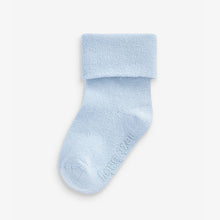 Load image into Gallery viewer, Pastel/Purple and Yellow Baby Roll Top Socks 4 Pack (0mths-2yrs)