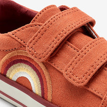 Load image into Gallery viewer, Rust Brown Strap Touch Fastening Shoes ( Younger Boys)