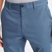 Load image into Gallery viewer, Bright Blue Slim Fit Stretch Chino Trousers