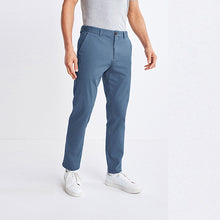Load image into Gallery viewer, Bright Blue Slim Fit Stretch Chino Trousers