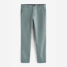 Load image into Gallery viewer, Light Sage Green Slim Fit Stretch Chino Trousers