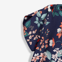 Load image into Gallery viewer, Navy Blue Floral Print Jumpsuit (3-12yrs)