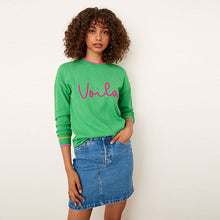 Load image into Gallery viewer, Mid Blue Denim Mini Skirt