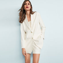 Load image into Gallery viewer, White Soft Twill Blazer