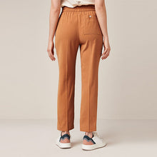 Load image into Gallery viewer, Bronze Brown Twill Smart Taper Leg Trousers