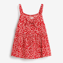 Load image into Gallery viewer, Red Ditsy Tie Front Blouse (3-12yrs)