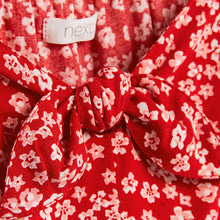 Load image into Gallery viewer, Red Ditsy Tie Front Blouse (3-12yrs)