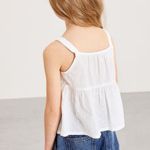 Load image into Gallery viewer, White Tie Front Blouse (5-12yrs)