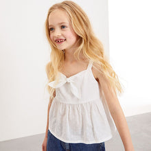 Load image into Gallery viewer, White Tie Front Blouse (5-12yrs)