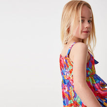Load image into Gallery viewer, Tropical Tie Front Blouse (3-12yrs)
