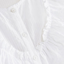 Load image into Gallery viewer, White Tie Front Frill Blouse (3-12yrs)