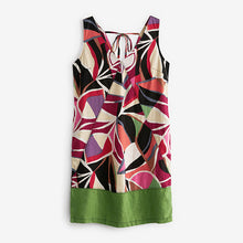 Load image into Gallery viewer, Multi Print Linen Blend Summer Shift Dress