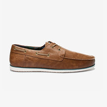 Load image into Gallery viewer, Tan Brown Boat Shoes