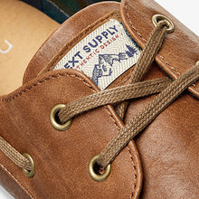 Load image into Gallery viewer, Tan Brown Boat Shoes
