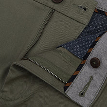Load image into Gallery viewer, Khaki Green Slim Fit Stretch Chino Shorts