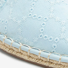 Load image into Gallery viewer, Light Blue Forever Comfort Square Toe Espadrille Slip On Shoes