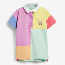 Load image into Gallery viewer, Pastel Short Sleeve Rugby Polo Dress (3mths-6yrs)