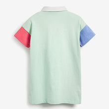 Load image into Gallery viewer, Pastel Short Sleeve Rugby Polo Dress (3mths-6yrs)