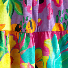 Load image into Gallery viewer, Tropical Floral Jersey Tier Vest & Trousers Set (3mths-6yrs)
