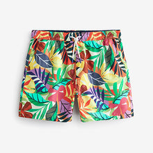 Load image into Gallery viewer, Multicolour Leaf Printed Swim Shorts