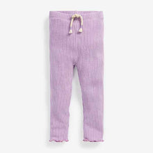 Load image into Gallery viewer, Lilac Purple Long Sleeve Knitted Peplum Legging Set (3mths-5yrs)