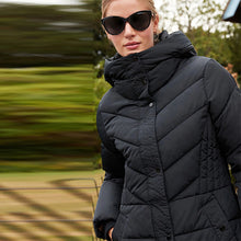 Load image into Gallery viewer, Black Shower Resistant Padded Hooded Coat