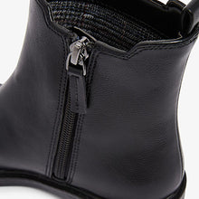 Load image into Gallery viewer, Black Square Toe Chelsea Boots (Older Girls)