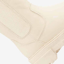 Load image into Gallery viewer, Bone White Mid Height Chunky Boots (Older Girls)