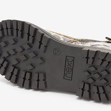 Load image into Gallery viewer, Animal Patent Glitter Next Warm Lined Lace-Up Boots (Older Girls)