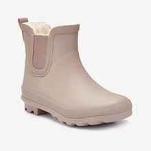 Load image into Gallery viewer, Lilac Purple Warm Lined Chelsea Welly Boots