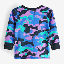 Load image into Gallery viewer, Purple/White Space Camouflage 3 Pack Snuggle Pyjamas (9mths-12yrs)