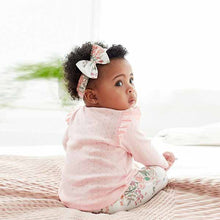 Load image into Gallery viewer, Pink Pale Baby Three Piece T-Shirt, Legging and Headband Set