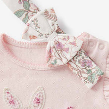Load image into Gallery viewer, Pink Pale Baby Three Piece T-Shirt, Legging and Headband Set