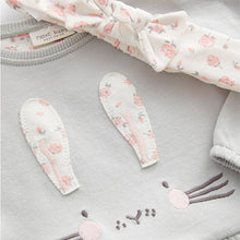 Load image into Gallery viewer, Powder Blue 3 Piece Baby Sweater, Leggings And Headband Set (0mth-2yrs)