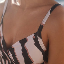 Load image into Gallery viewer, Zebra Tummy Control Swimsuit