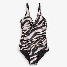 Load image into Gallery viewer, Zebra Tummy Control Swimsuit