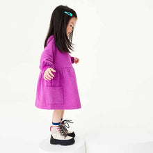 Load image into Gallery viewer, Purple Sweat Dress (3mths-6yrs)