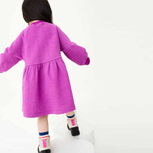 Load image into Gallery viewer, Purple Sweat Dress (3mths-6yrs)