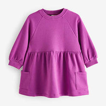 Load image into Gallery viewer, Purple Sweat Dress (3mths-6yrs)