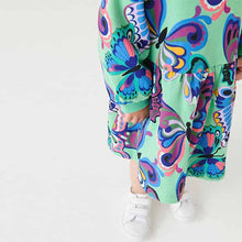 Load image into Gallery viewer, Green Butterfly Sweat Dress (3mths-6yrs)