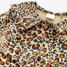 Load image into Gallery viewer, Animal Print Collar Tea Dress (3mths-6yrs)
