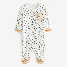 Load image into Gallery viewer, White Markmake 3 Pack Baby Footless Sleepsuits (0mth-18mths)
