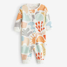 Load image into Gallery viewer, White Markmake 3 Pack Baby Footless Sleepsuits (0mth-18mths)